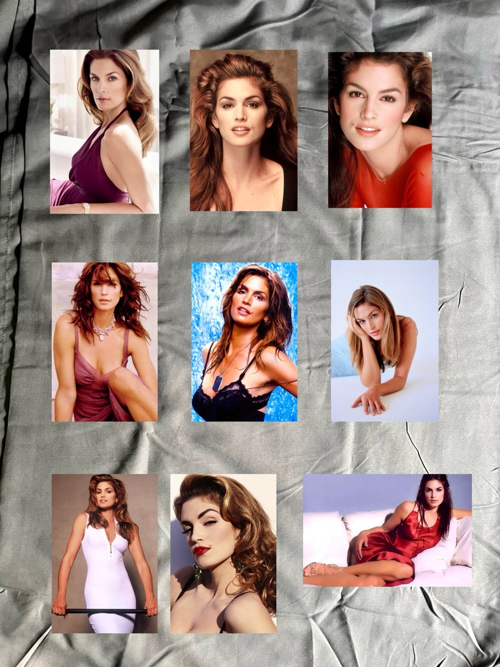 90s Cindy Crawford 9pc 4x6 photo Set - Color Prints